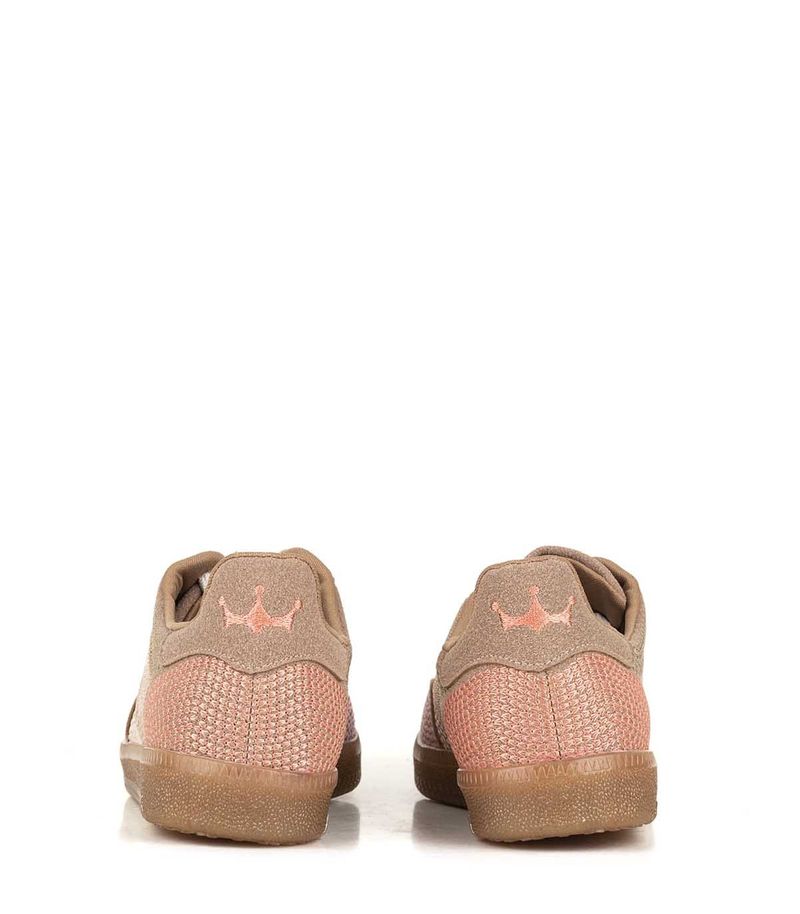 Zapatillas urbanas de tela nude combinada
